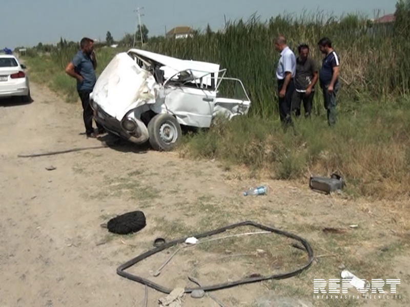 Bakı - Lənkəran sərnişin avtobusu QƏZAYA UĞRADI: