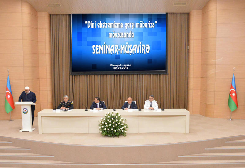 Binəqədidə “Dini ekstremizmə qarşı mübarizə” mövzusunda müşavirə keçirilib