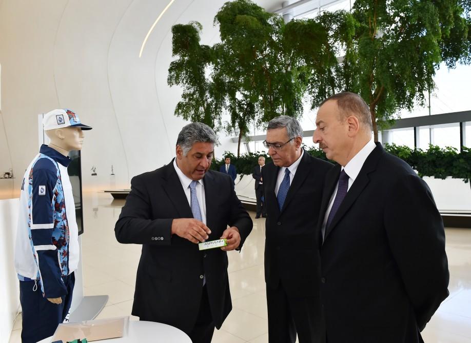 Президент Ильхам Алиев принял участие в проводах азербайджанской делегации на Олимпиаду в Рио-де-Жанейро