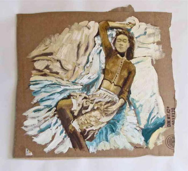 "Картинная галерея" Day.Az: Искусство на гофрокартоне