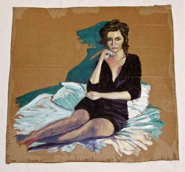 "Картинная галерея" Day.Az: Искусство на гофрокартоне