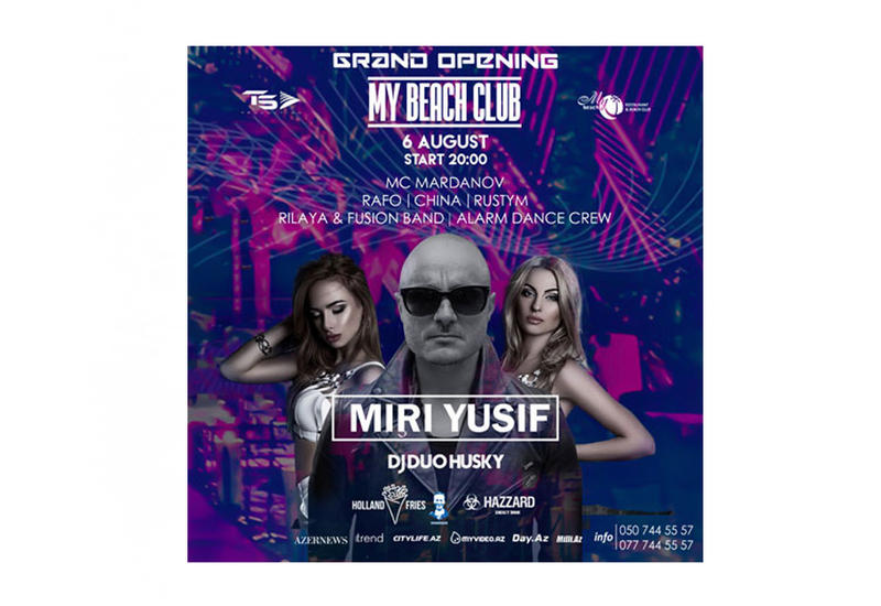 В "My Beach" пройдет праздничный вечер GRAND OPENING
