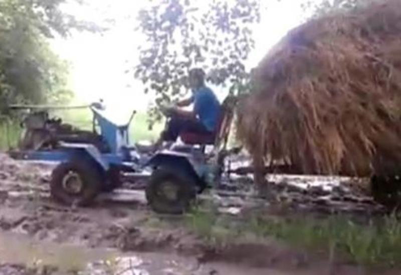 Bu traktor 1 saata 1 litr yanacaq işlədir