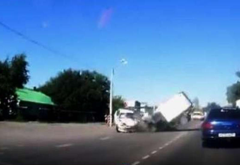 Dəhşətli qəzadan VIDEO