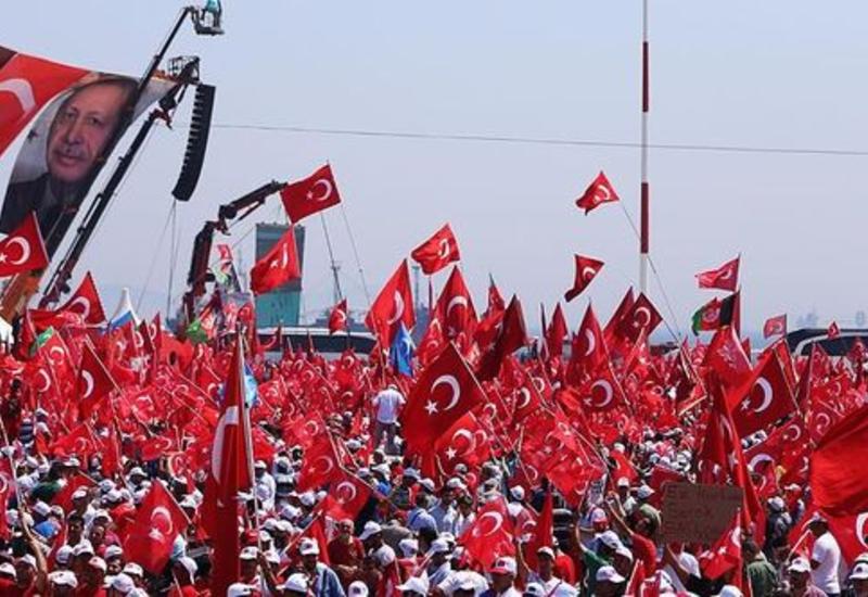 Многомиллионный митинг в Стамбуле