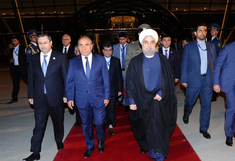 Завершился официальный визит Президента Ирана в Азербайджан