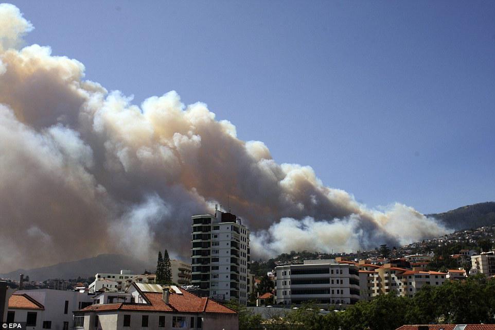 Portuqaliyanın Madeyra adası yanır