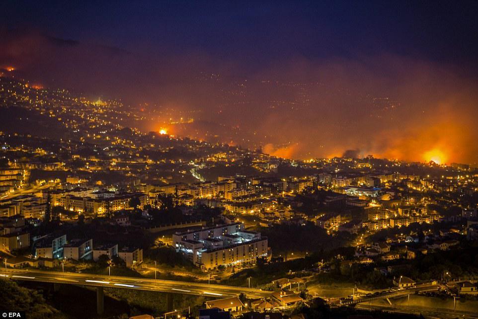 Portuqaliyanın Madeyra adası yanır