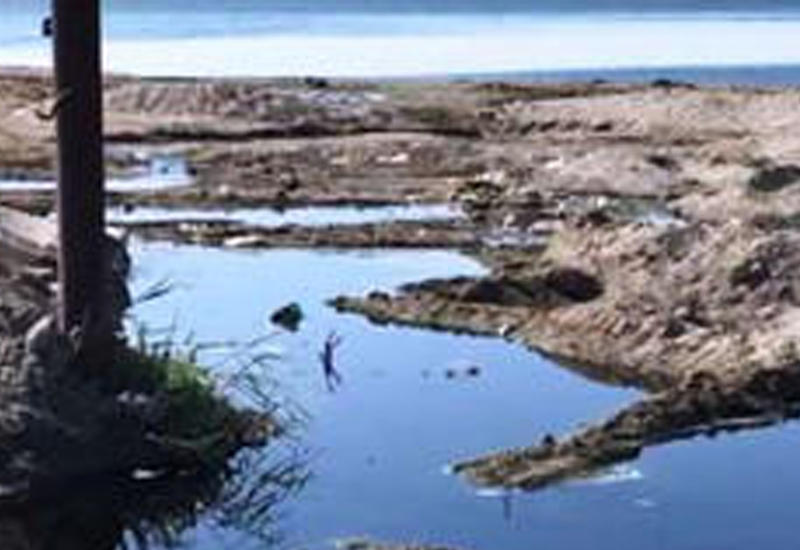 Hövsanda Xəzərə çirkab axıdılır