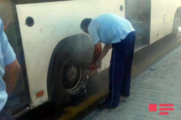 Bakıda sərnişin avtobusunda YANĞIN