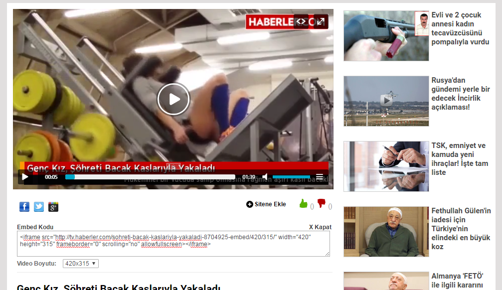 Türkiyə KİV-i Azərbaycanın əzələli qızından yazdı