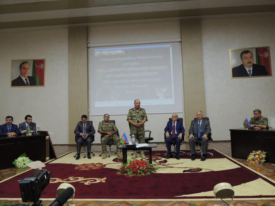 Azərbaycan Ordusunda "Dini radikalizmə nifrət!” LAYİHƏSİ