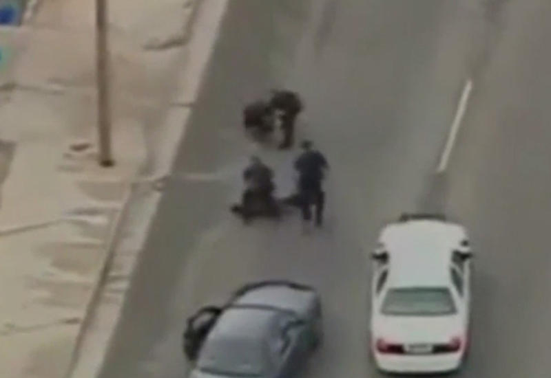 Bank soyğunçusu ilə polis arasında nəfəs kəsən qovha-qov