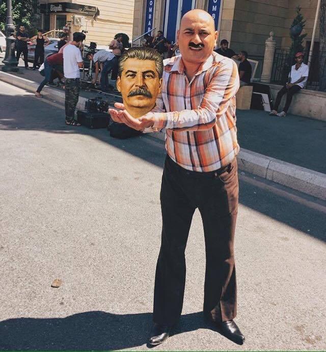 "Stalinin başı" belə çəkilir