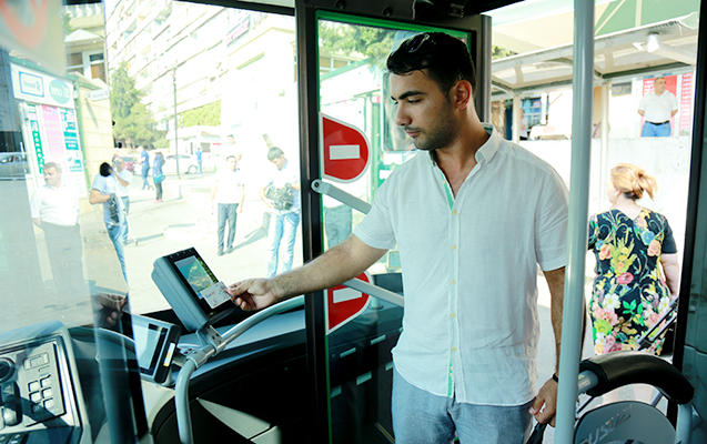 Bu gündən etibarən bu avtobuslar kart sisteminə keçdi