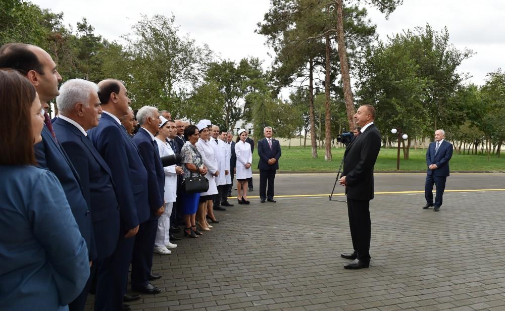 Поездка Президента Ильхама Алиева в Масаллинский, Билясуварский и Сальянский районы