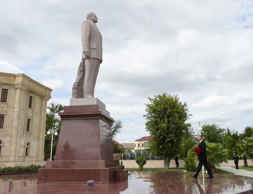 Поездка Президента Ильхама Алиева в Масаллинский, Билясуварский и Сальянский районы