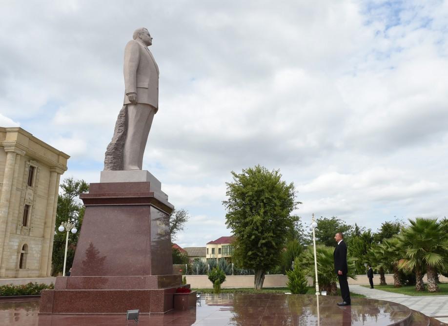 Поездка Президента Ильхама Алиева в Масаллинский, Билясуварский и Сальянский районы