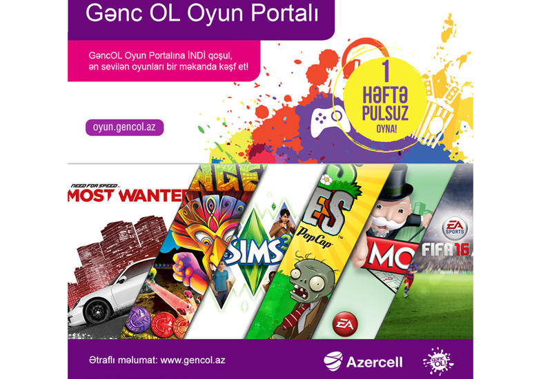 Azercell-dən yeni “GəncOL Oyun Portalı”