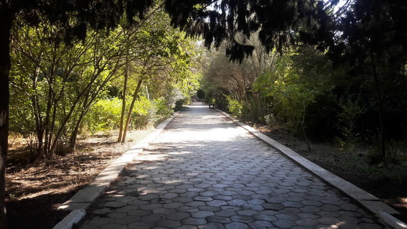 Осенний день в зеленом сердце Баку