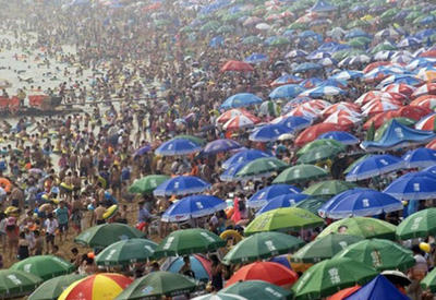 20 шокирующих фото, показывающих, как в Китае много людей <span class="color_red">- ФОТО</span>