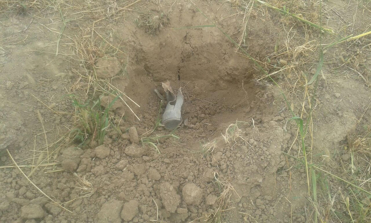 В Агджабеди нашли часть ракеты комплекса "Град"