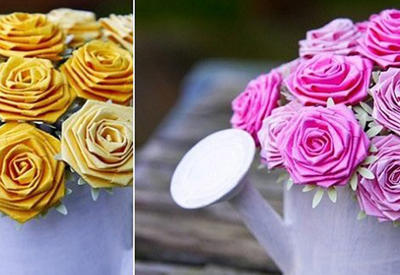 4 способа сделать розу из бумаги <span class="color_red">- ФОТО</span>