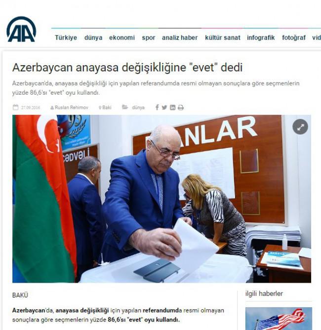 Referendum Türkiyə mediasında