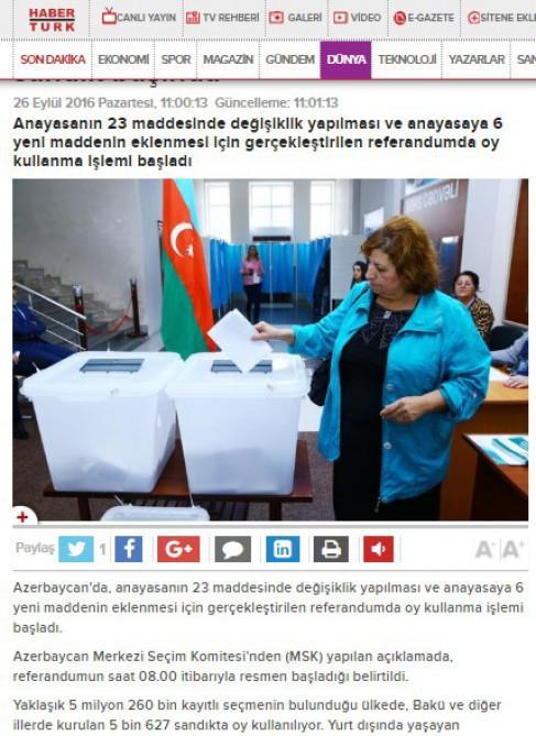 Referendum Türkiyə mediasında