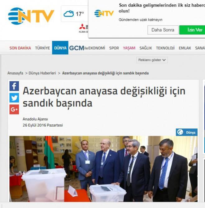 Referendum Türkiyə mediasında