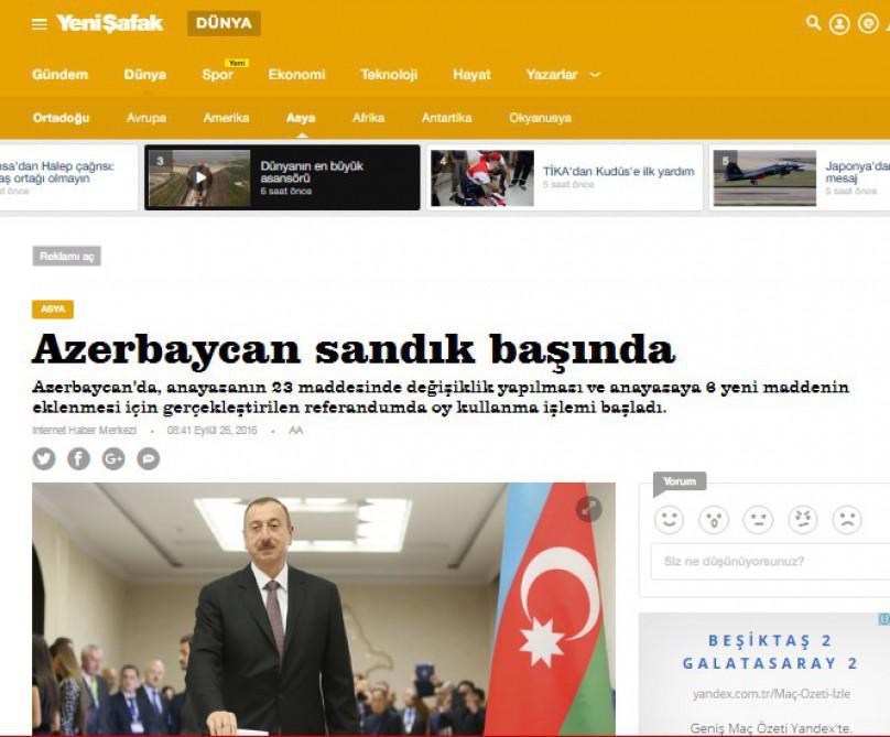 Referendum Türkiyə mediasında