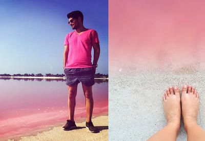 Естественная розовая лагуна в Мексике — самое прекрасное место для фотографий пользователей Instagram <span class="color_red">- ФОТО</span>