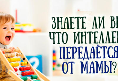 Генетики доказали: интеллект передается от мамы! <span class="color_red">- ФОТО</span>