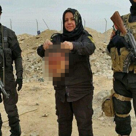 "Evdar xanım" terrorçuların başını kəsdi, bişirdi