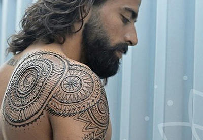 Мужчины тоже делают татуировки хной, и это очень привлекательно <span class="color_red">- ФОТО</span>