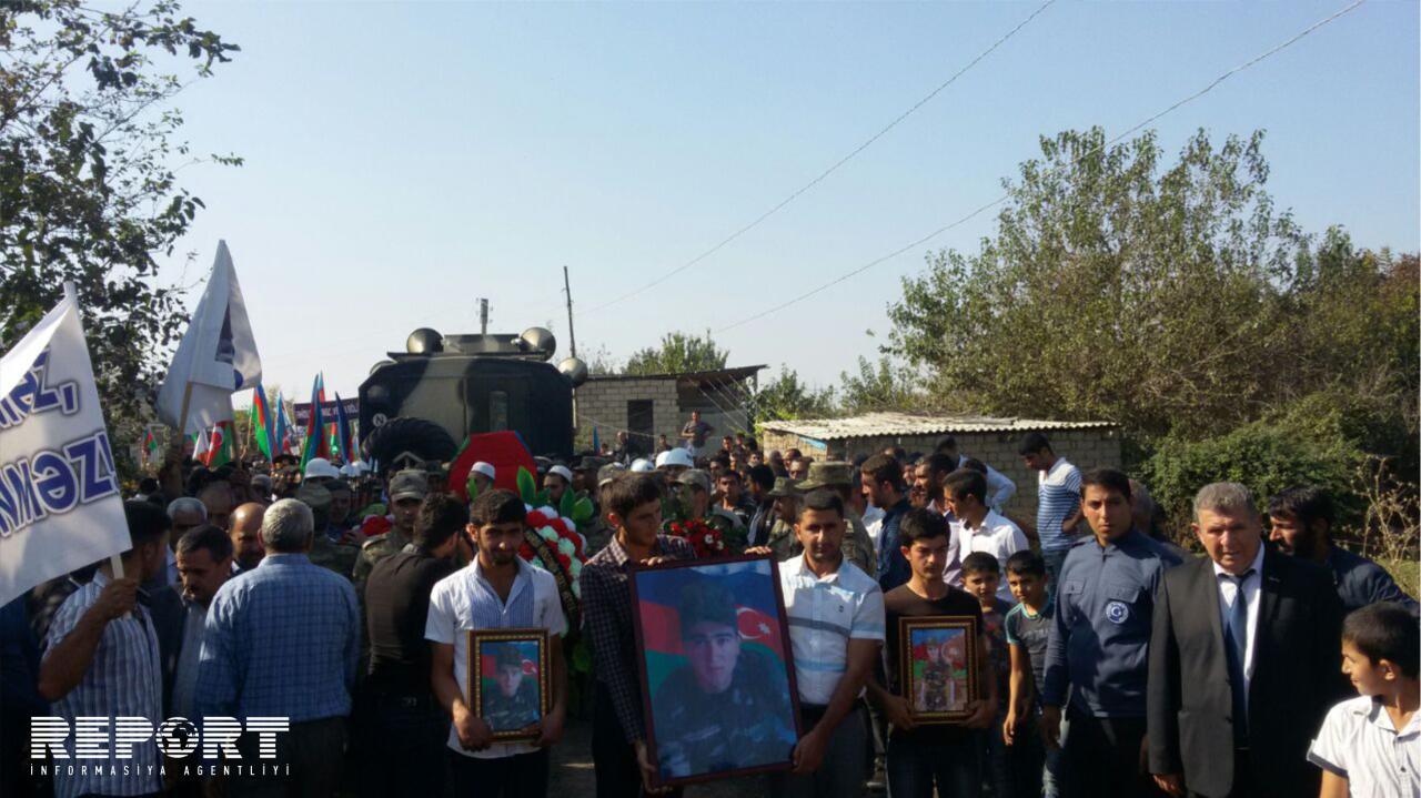 Азербайджанского шехида похоронили в Бардинском районе