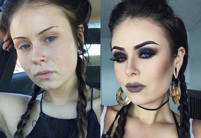 Удивительные преображения девушек до и после использования макияжа <span class="color_red">- ФОТО</span>