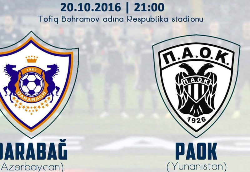 “Qarabağ” – PAOK oyununa biletlərin qiymətləri açıqlanıb