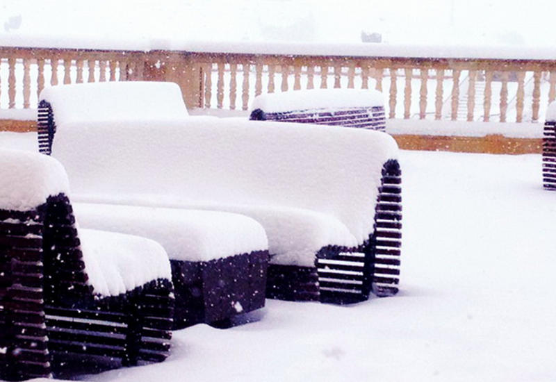В Азербайджане выпал снег