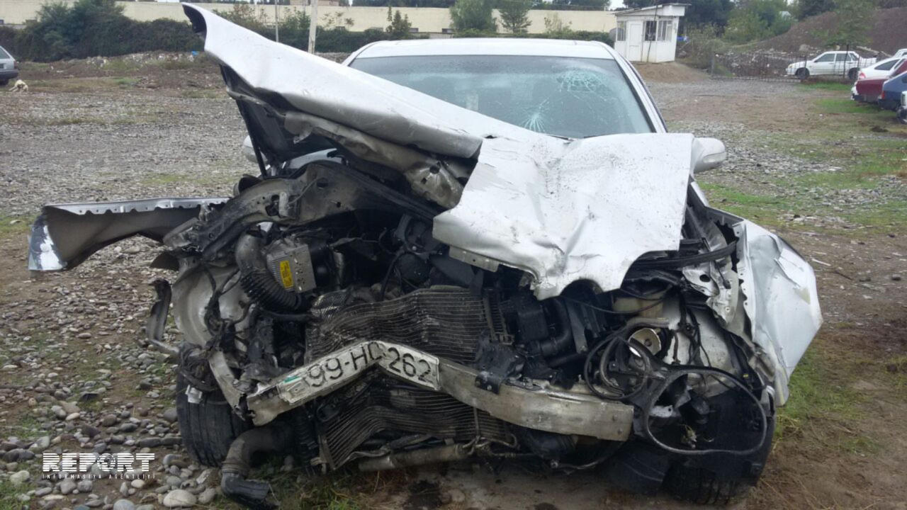 Bərdədə yol qəzası: