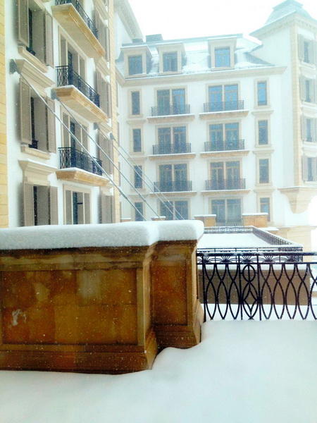 В Азербайджане выпал снег