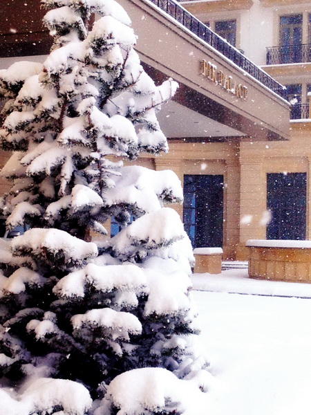 В Азербайджане выпал снег