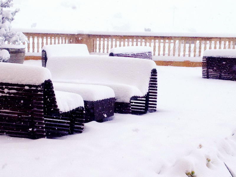 В Азербайджане выпал снег