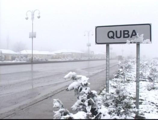Qubaya qar yağdı
