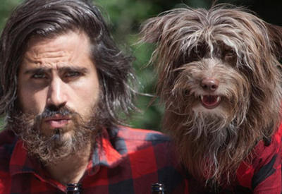 Тофер и Розенберг: Парень и его собака, чрезвычайно похожие друг на друга <span class="color_red">- ФОТО</span>