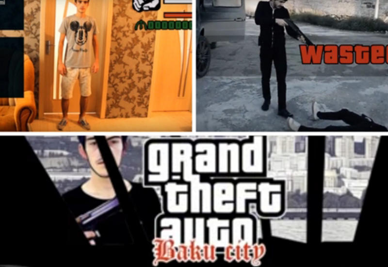 Реальные кадры всемирно известной игры "GTA" в Баку