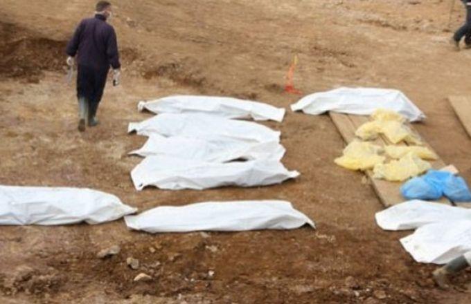 Mosul küçələrində terrorçu cəsədləri