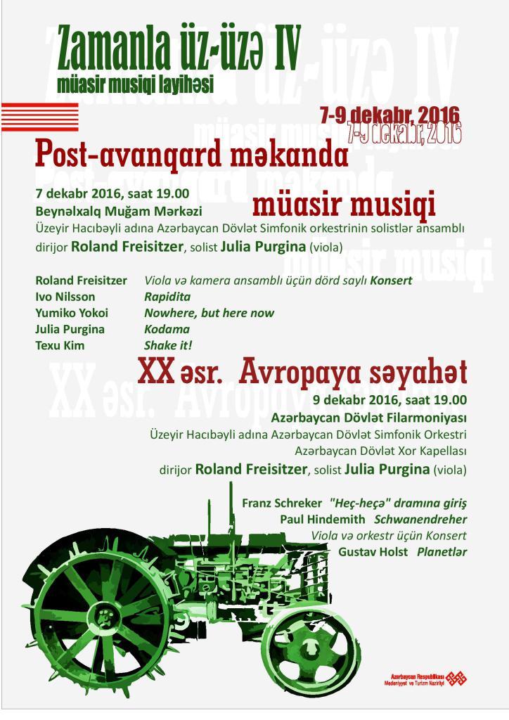 IV “Zamanla üz-üzə” beynəlxalq musiqi layihəsi payız mövsümündə