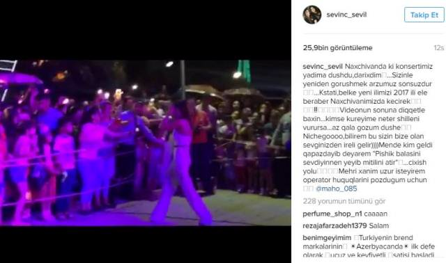 Müğənni Sevinci Naxçıvanda vurdular