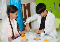 "Uşaqlar üçün ekoloji laboratoriya" çərçivəsində növbəti təlim keçirilib